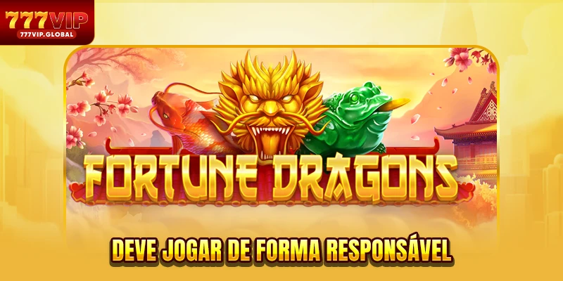Deve jogar de forma responsável