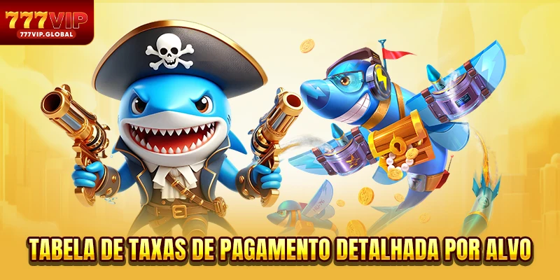 Tabela de taxas de pagamento detalhada por alvo